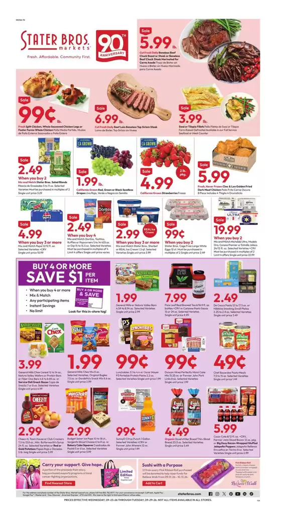 Stater Bros catalogue in Corona CA | Top offers for smart savers | 2026-09-23T00:00:00.000Z - 2026-09-29T00:00:00.000Z