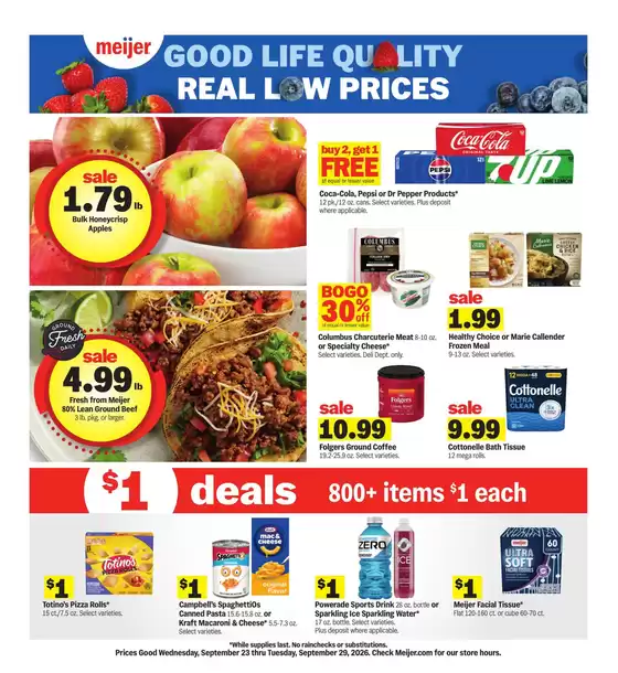 Meijer catalogue | Current bargains and offers | 2026-09-23T00:00:00.000Z - 2026-09-29T00:00:00.000Z