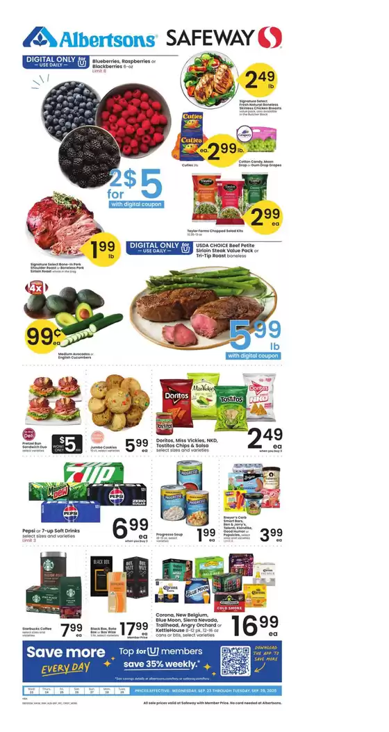 Safeway catalogue | Discounts and promotions | 2026-09-23T00:00:00.000Z - 2026-09-29T00:00:00.000Z