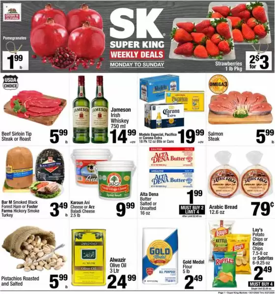 Super King Markets catalogue in Montebello CA | Top offers for all bargain hunters | 2026-09-21T00:00:00.000Z - 2026-09-27T00:00:00.000Z