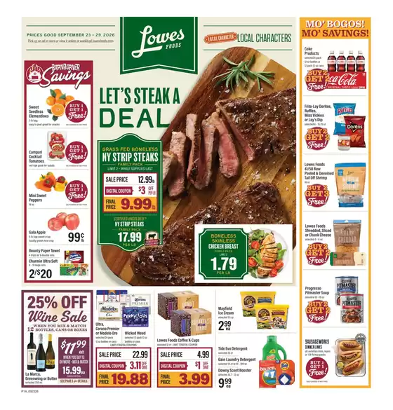Lowes Foods catalogue in Denver NC | Weekly Ad | 2026-09-23T00:00:00.000Z - 2026-09-29T00:00:00.000Z