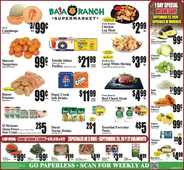 Baja Ranch catalogue | Baja Ranch weekly ad | 2026-09-23T00:00:00.000Z - 2026-09-29T00:00:00.000Z