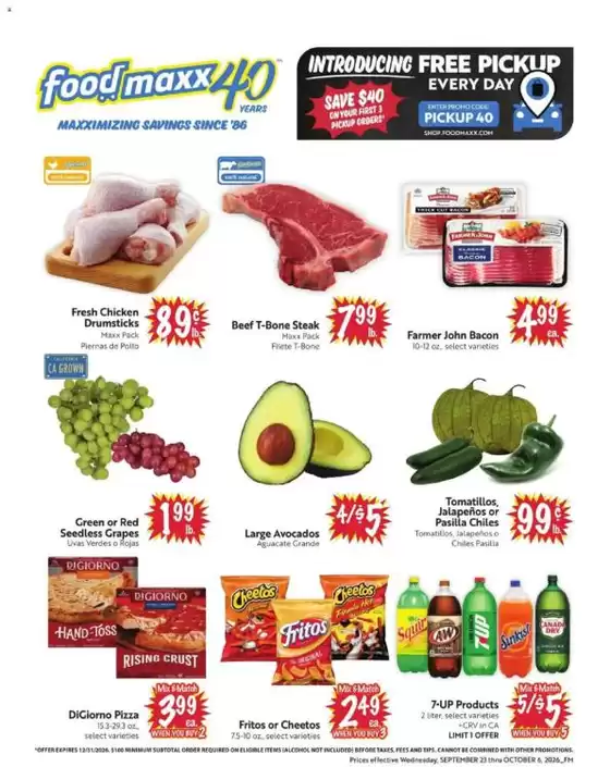 Foodmaxx catalogue in Gold River CA | Our best bargains | 2026-09-23T00:00:00.000Z - 2026-10-06T00:00:00.000Z