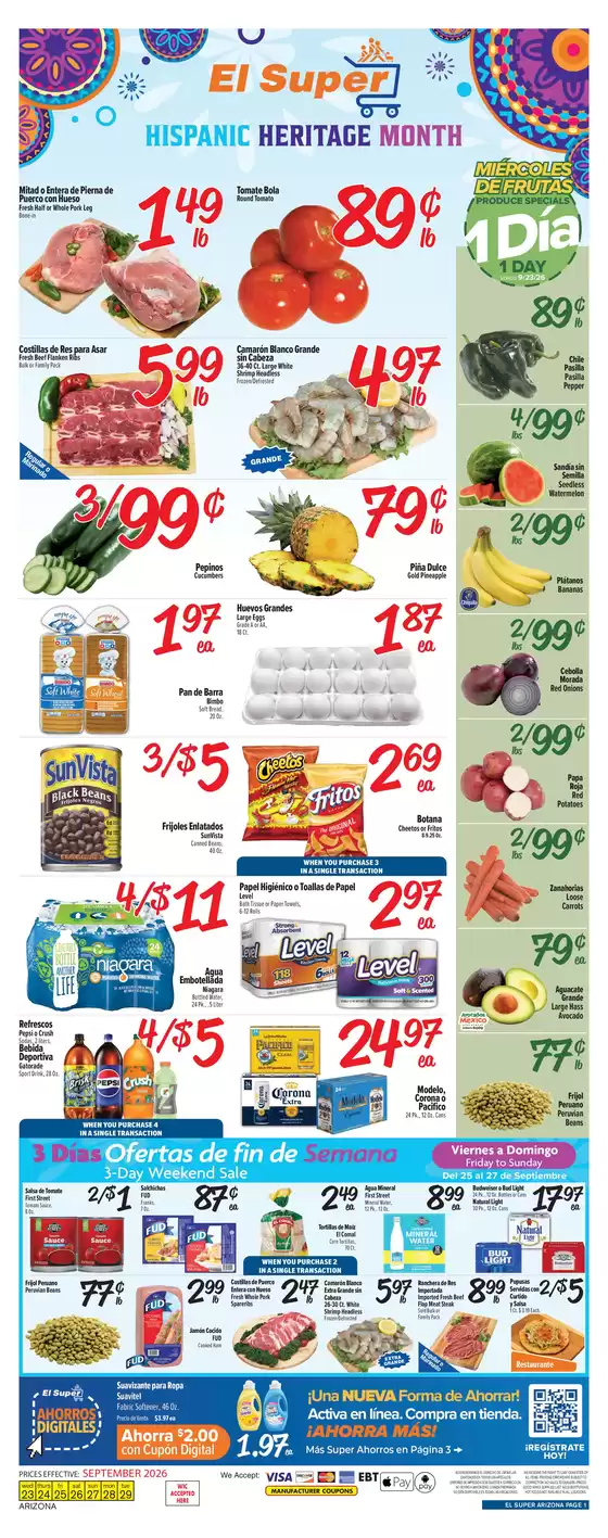 El Super catalogue | Weekly Ad Savings (09/23/26 - 09/29/26) | 2026-09-23T00:00:00.000Z - 2026-09-29T00:00:00.000Z