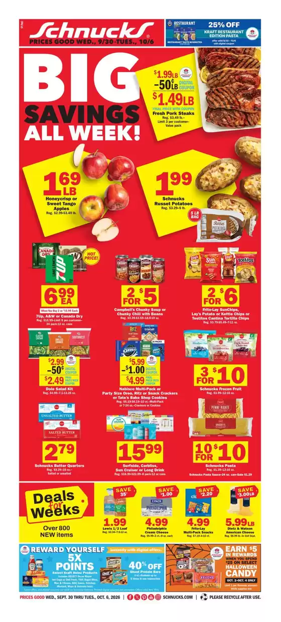 Schnucks catalogue in Saint Louis MO | Weekly Print Ad | 2026-09-30T00:00:00.000Z - 2026-10-06T00:00:00.000Z
