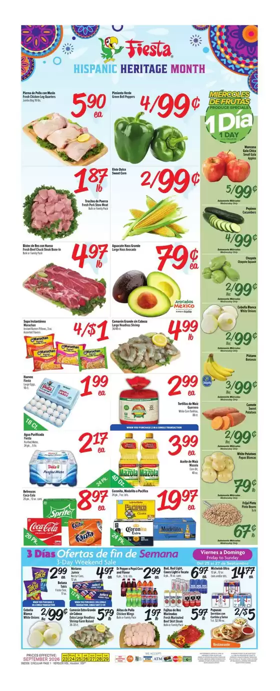 Fiesta Mart catalogue | Current bargains and offers | 2026-09-23T00:00:00.000Z - 2026-09-29T00:00:00.000Z