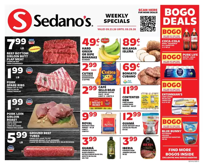 Sedano's catalogue | Sedano's weekly ad | 2026-09-23T00:00:00.000Z - 2026-09-29T00:00:00.000Z