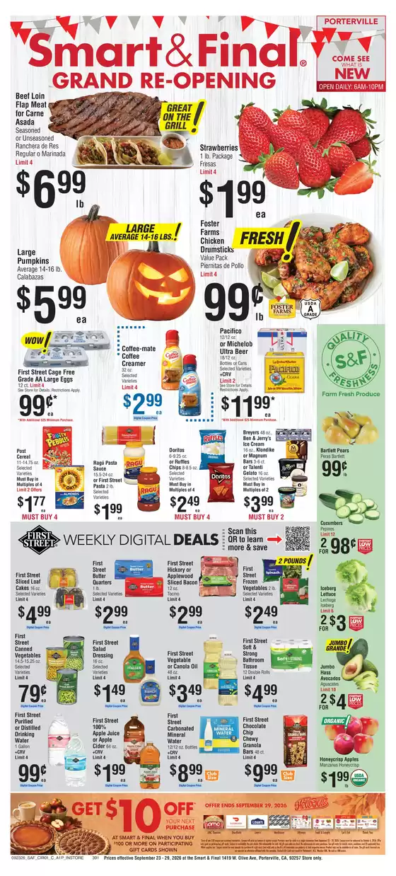 Smart & Final catalogue in Gold River CA | Exclusive deals and bargains | 2026-09-23T00:00:00.000Z - 2026-09-24T00:00:00.000Z