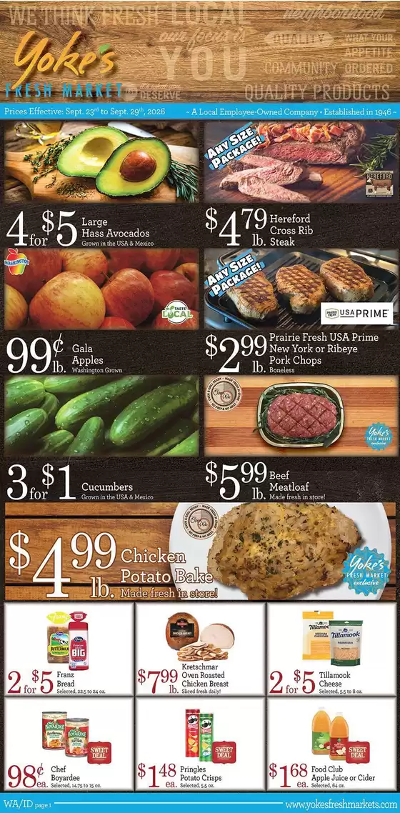Yoke's Fresh Market catalogue | Yoke's Fresh Market Weekly Ad | 2026-09-23T00:00:00.000Z - 2026-09-29T00:00:00.000Z