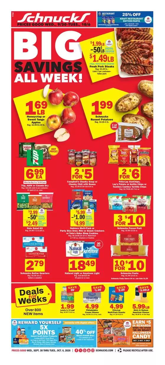 Schnucks catalogue | Special offers for you | 2026-09-30T00:00:00.000Z - 2026-10-06T00:00:00.000Z