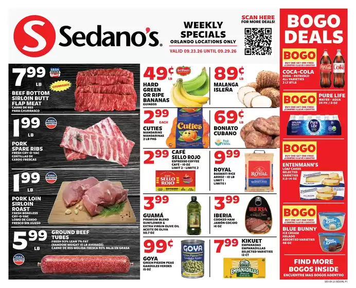 Sedano's catalogue | Current special promotions | 2026-09-23T00:00:00.000Z - 2026-09-29T00:00:00.000Z