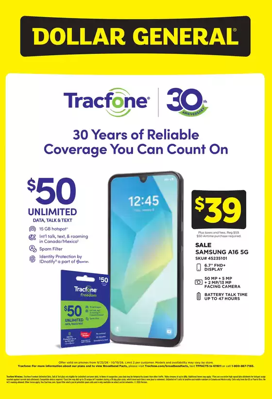 Dollar General catalogue | Dollar General Ad | 2026-09-22T00:00:00.000Z - 2026-10-19T00:00:00.000Z