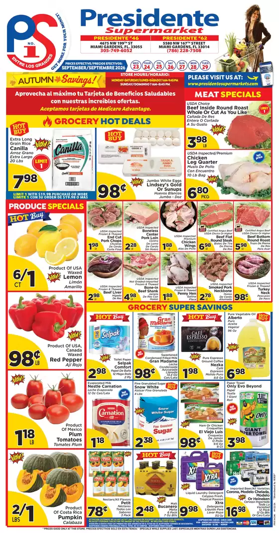 Presidente catalogue | Save now with our deals | 2026-09-23T00:00:00.000Z - 2026-09-29T00:00:00.000Z