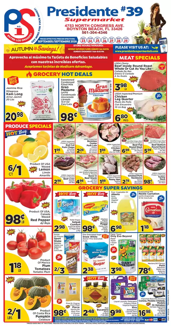 Presidente catalogue | Our best bargains | 2026-09-23T00:00:00.000Z - 2026-09-29T00:00:00.000Z