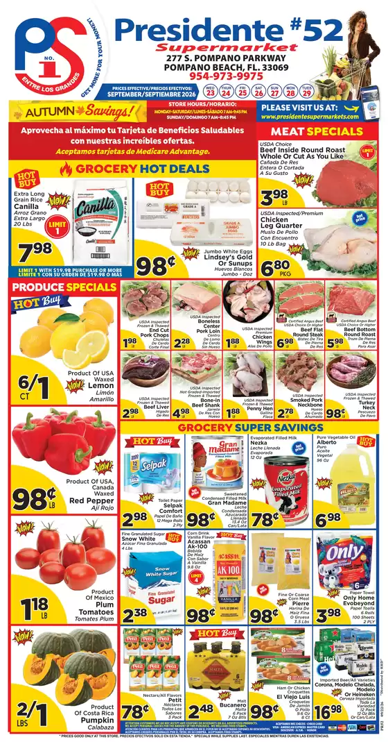 Presidente catalogue in Miami FL | Great offer for all customers | 2026-09-23T00:00:00.000Z - 2026-09-29T00:00:00.000Z
