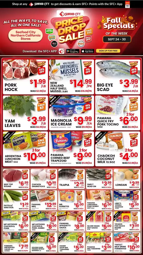 Seafood City catalogue in North Highlands CA | Seafood City weekly ad | 2026-09-24T00:00:00.000Z - 2026-09-30T00:00:00.000Z
