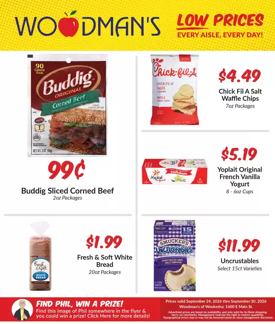 Woodman's catalogue | Wide range of offers | 2026-09-24T00:00:00.000Z - 2026-09-30T00:00:00.000Z