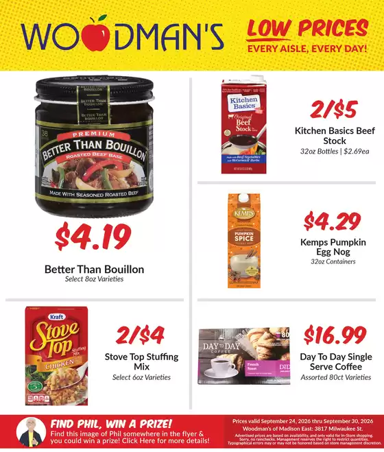 Woodman's catalogue | Offers for bargain hunters | 2026-09-24T00:00:00.000Z - 2026-09-30T00:00:00.000Z