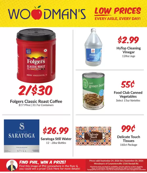 Woodman's catalogue in Fox River Grove IL | Great discounts on selected products | 2026-09-24T00:00:00.000Z - 2026-09-30T00:00:00.000Z