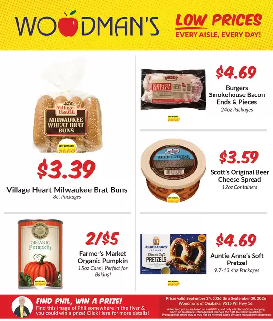 Woodman's catalogue | Current bargains and offers | 2026-09-24T00:00:00.000Z - 2026-09-30T00:00:00.000Z