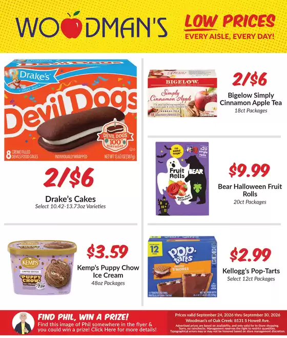 Woodman's catalogue | Exclusive bargains | 2026-09-24T00:00:00.000Z - 2026-09-30T00:00:00.000Z