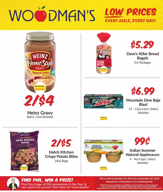 Woodman's catalogue | Discover attractive offers | 2026-09-24T00:00:00.000Z - 2026-09-30T00:00:00.000Z