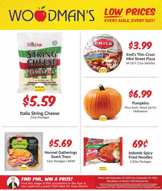 Woodman's catalogue | Top deals and discounts | 2026-09-24T00:00:00.000Z - 2026-09-30T00:00:00.000Z