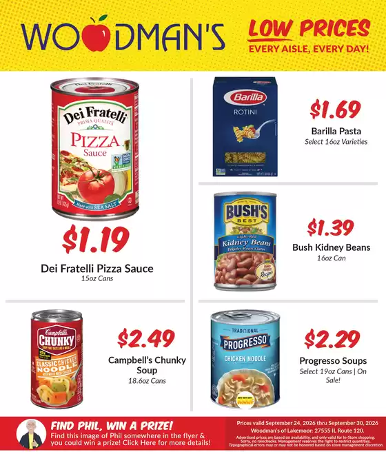 Woodman's catalogue | Attractive special offers for everyone | 2026-09-24T00:00:00.000Z - 2026-09-30T00:00:00.000Z