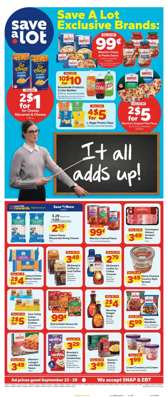 Save a Lot catalogue in Delmar DE | Great offer for bargain hunters | 2026-09-23T00:00:00.000Z - 2026-09-29T00:00:00.000Z