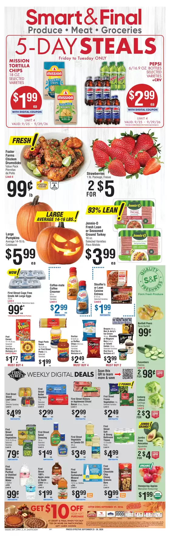 Smart & Final catalogue in Los Gatos CA | Weekly Ad Savings (09/23/2026 - 09/29/2026) | 2026-09-25T00:00:00.000Z - 2026-09-29T00:00:00.000Z