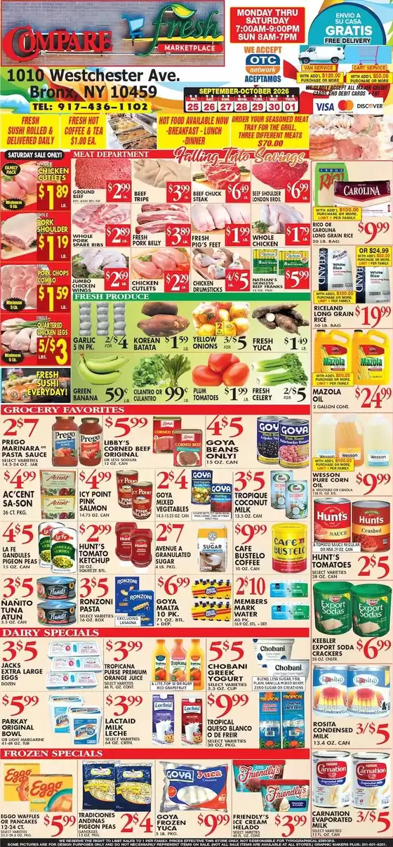 Compare Foods catalogue | Our best offers for you | 2026-09-25T00:00:00.000Z - 2026-10-01T00:00:00.000Z