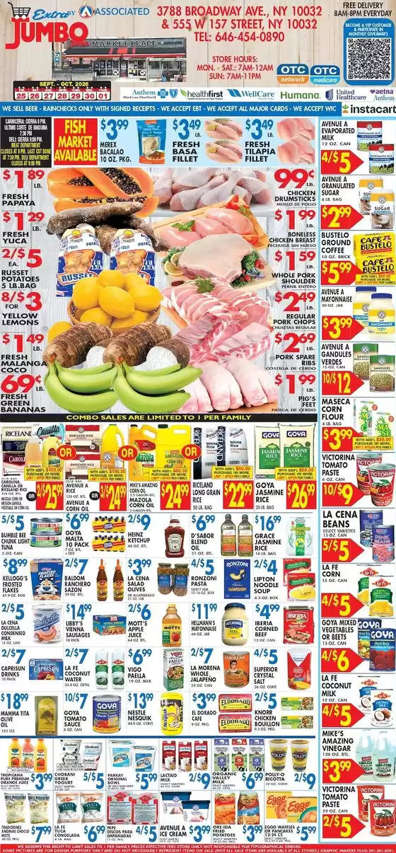 Associated catalogue in Lodi NJ | Attractive special offers for everyone | 2026-09-25T00:00:00.000Z - 2026-10-01T00:00:00.000Z