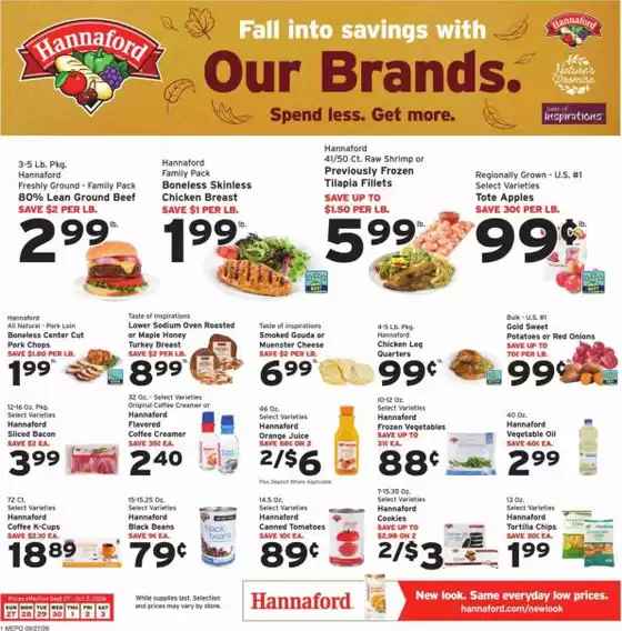 Hannaford catalogue | Exclusive deals for our customers | 2026-09-27T00:00:00.000Z - 2026-10-03T00:00:00.000Z