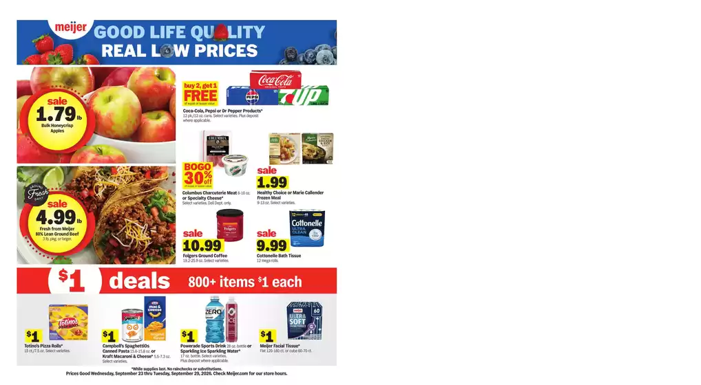 Meijer catalogue | Our best deals for you | 2026-09-23T00:00:00.000Z - 2026-09-29T00:00:00.000Z