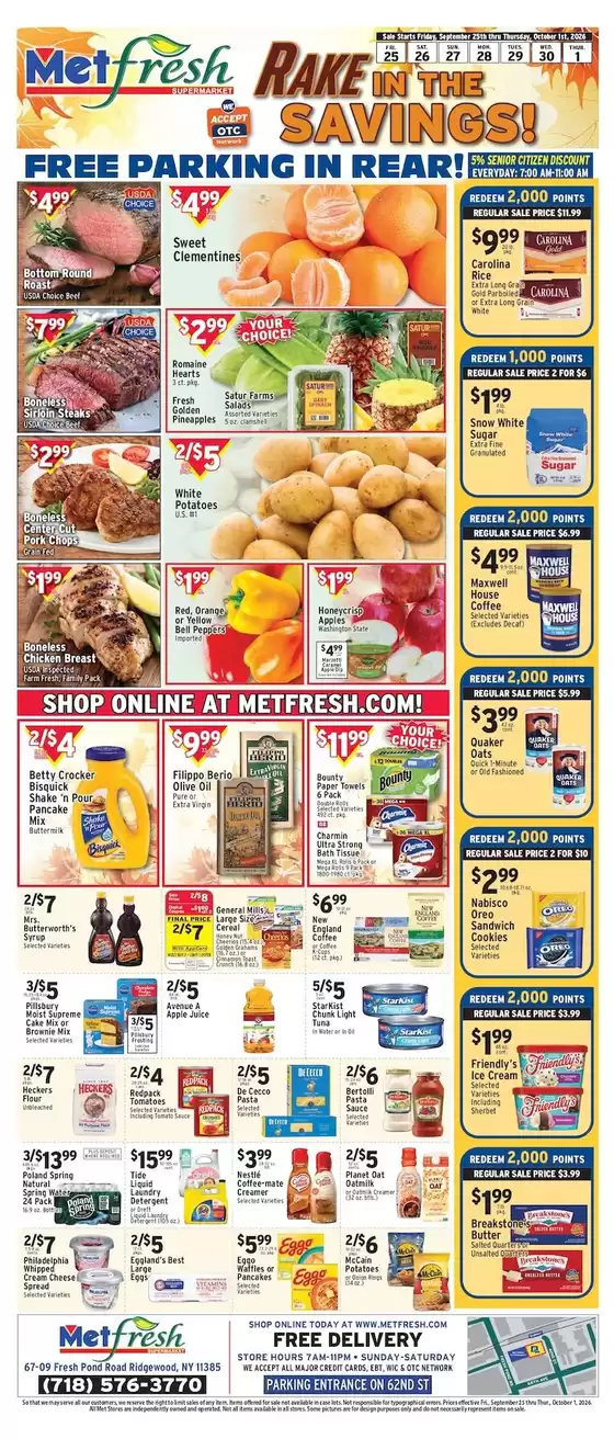 Met Foodmarkets catalogue in Woodhaven NY | Top offers for all bargain hunters | 2026-09-25T00:00:00.000Z - 2026-10-01T00:00:00.000Z