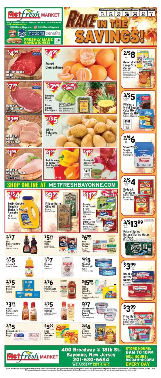 Met Foodmarkets catalogue | Met Foodmarkets weekly ad | 2026-09-25T00:00:00.000Z - 2026-10-01T00:00:00.000Z