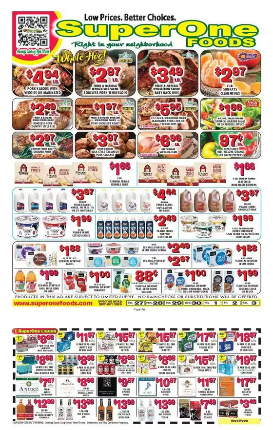 Super One Foods catalogue in Ironwood MI | Weekly Ad Savings | 2026-09-10T00:00:00.000Z - 2026-10-03T00:00:00.000Z