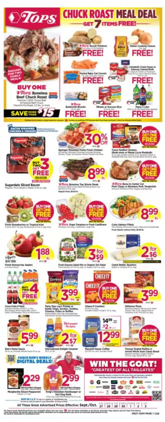 Tops catalogue in Leeds NY | Top offers for smart savers | 2026-09-27T00:00:00.000Z - 2026-10-03T00:00:00.000Z