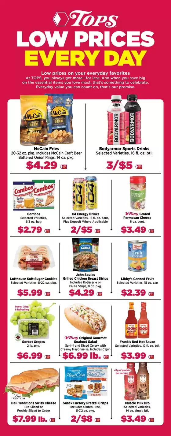 Tops catalogue in Jamestown NY | Tops Low Prices Every Day | 2026-09-27T00:00:00.000Z - 2026-10-03T00:00:00.000Z