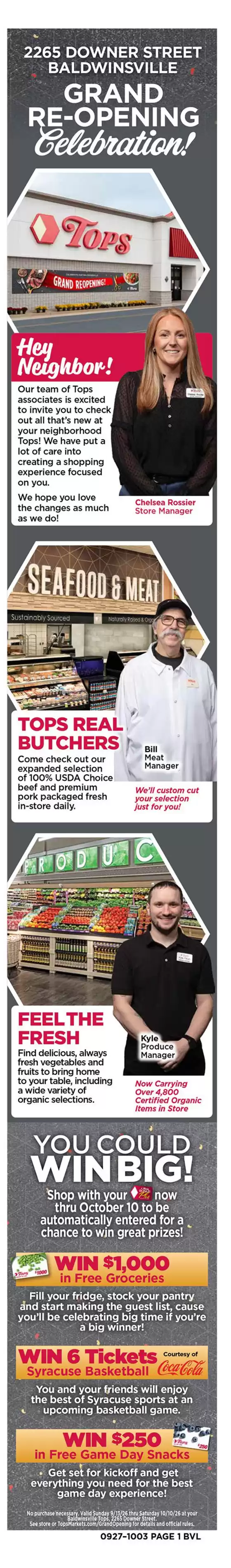 Tops catalogue | Grand Re-Opening Celebration! | 2026-09-27T00:00:00.000Z - 2026-10-03T00:00:00.000Z