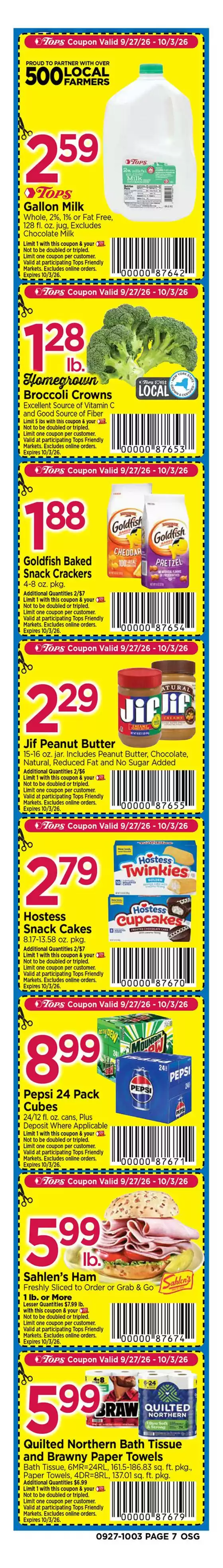 Tops catalogue in Jamestown NY | Super Coupons! | 2026-09-27T00:00:00.000Z - 2026-10-03T00:00:00.000Z