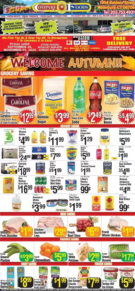 Compare Foods catalogue in Waterbury CT | Offers for bargain hunters | 2026-09-28T00:00:00.000Z - 2026-11-01T00:00:00.000Z