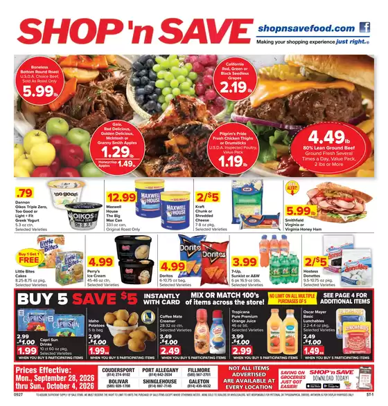 Shop 'n Save catalogue | Exclusive deals and bargains | 2026-09-28T00:00:00.000Z - 2026-10-04T00:00:00.000Z