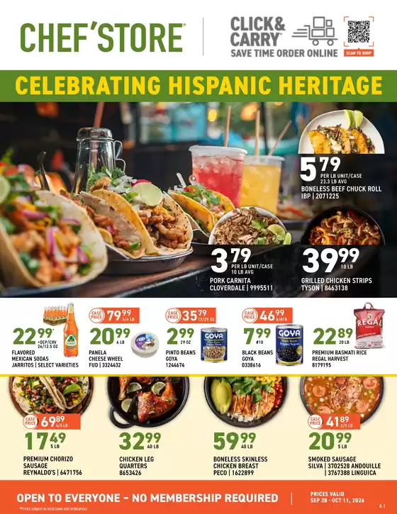 Chef'Store catalogue | Current special promotions | 2026-09-28T00:00:00.000Z - 2026-10-11T00:00:00.000Z