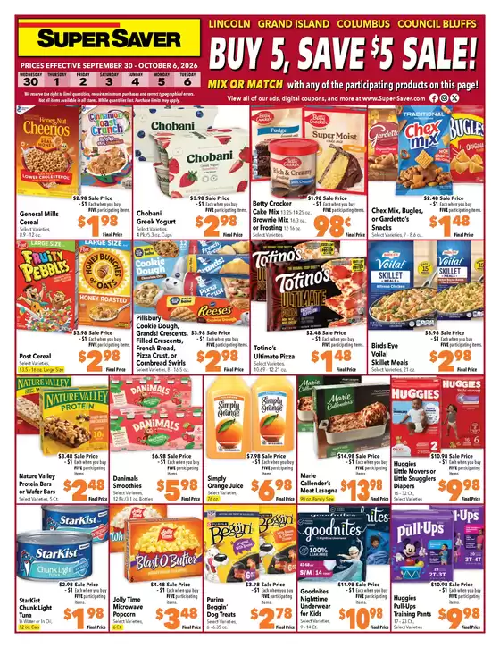 Super Saver catalogue in Roca NE | New offers to discover | 2026-09-30T00:00:00.000Z - 2026-10-06T00:00:00.000Z