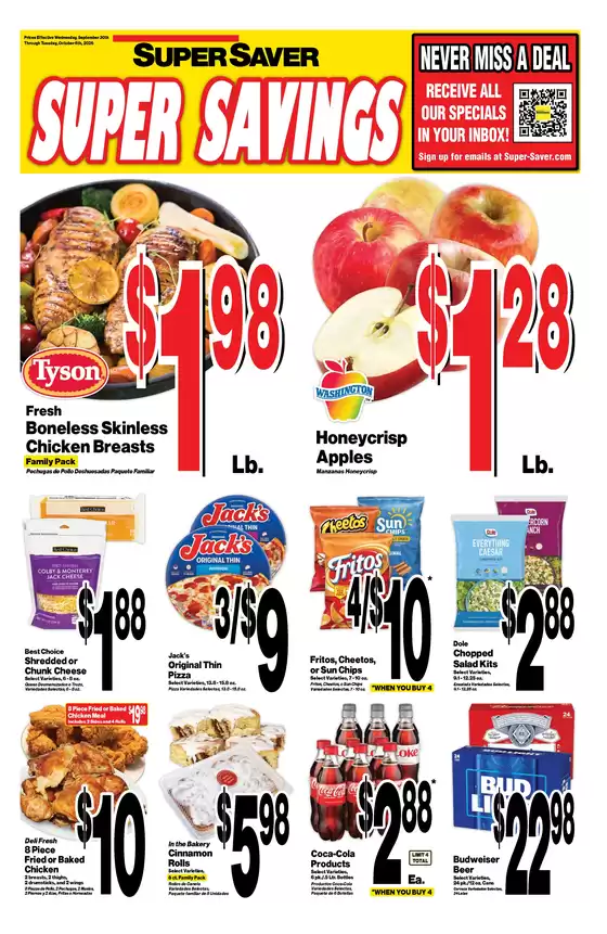 Super Saver catalogue | Current special promotions | 2026-09-30T00:00:00.000Z - 2026-10-06T00:00:00.000Z
