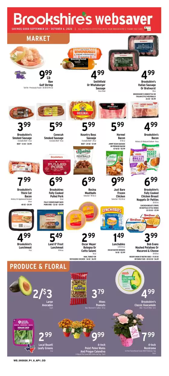 Brookshire's catalogue | Great offer for all customers | 2026-09-30T00:00:00.000Z - 2026-10-06T00:00:00.000Z