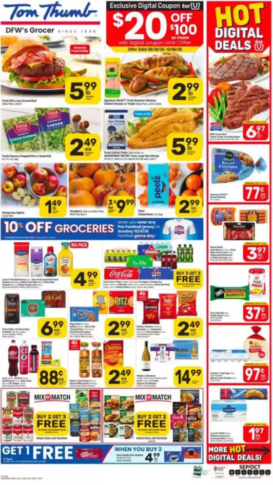 Tom Thumb catalogue | Offers for bargain hunters | 2026-09-30T00:00:00.000Z - 2026-10-06T00:00:00.000Z
