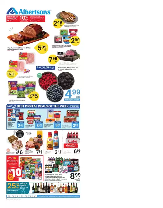 Albertsons catalogue | Current deals and offers | 2026-09-30T00:00:00.000Z - 2026-10-06T00:00:00.000Z