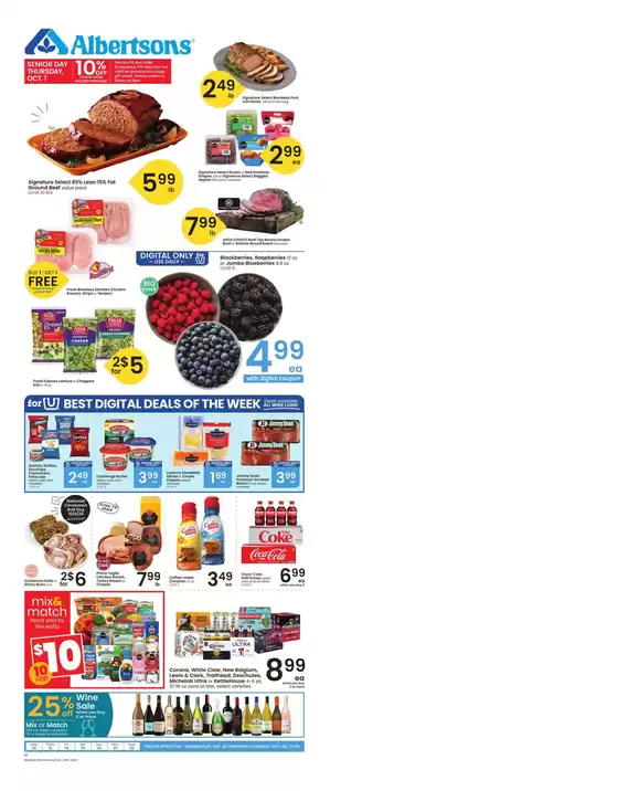 Albertsons catalogue | Great offer for bargain hunters | 2026-09-30T00:00:00.000Z - 2026-10-06T00:00:00.000Z